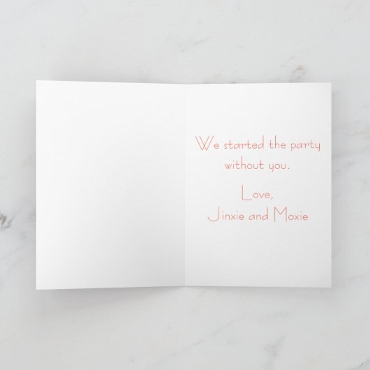 Gevogelte met Petten en cadeautjes op zaterdag Kaart (Binnen)