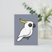 Gevogelte met zwavelcreest Cockato Briefkaart (Staand voorkant)
