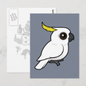 Gevogelte met zwavelcreest Cockato Briefkaart (Voorkant / Achterkant)