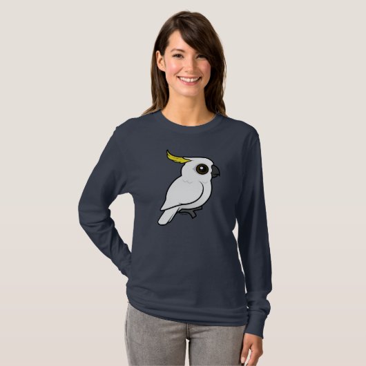 Gevogelte met zwavelcreest Cockato T-shirt (Voorkant volledig)