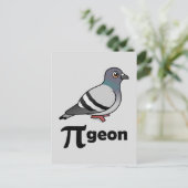 Gevogelte-PI-geon/Pigeon Pi Briefkaart (Staand voorkant)