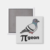 Gevogelte-PI-geon/Pigeon Pi Magneet (Voorkant / Achterkant)
