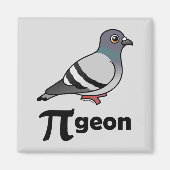 Gevogelte-PI-geon/Pigeon Pi Magneet (Voorkant)