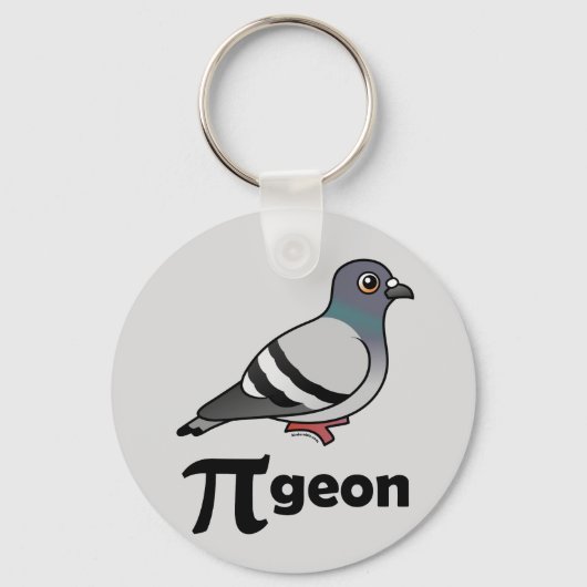 Gevogelte-PI-geon/Pigeon Pi Sleutelhanger (Voorkant)