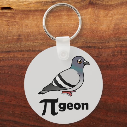Gevogelte-PI-geon/Pigeon Pi Sleutelhanger (Voorkant)