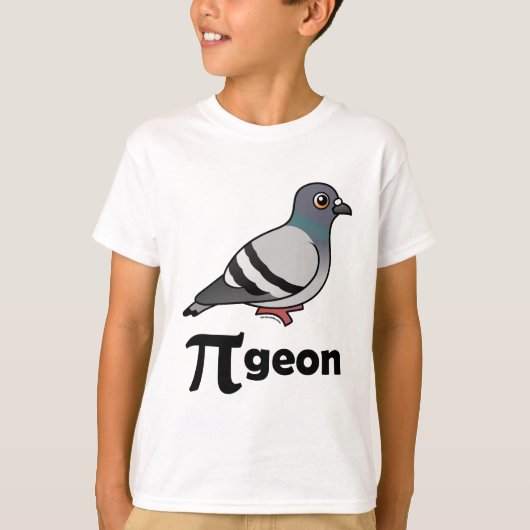 Gevogelte-PI-geon/Pigeon Pi T-shirt (Voorkant)