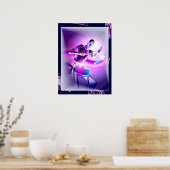 Gevolg - Paarse Drummer Poster (Keuken)
