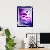 Gevolg - Paarse Drummer Poster (Thuiskantoor)