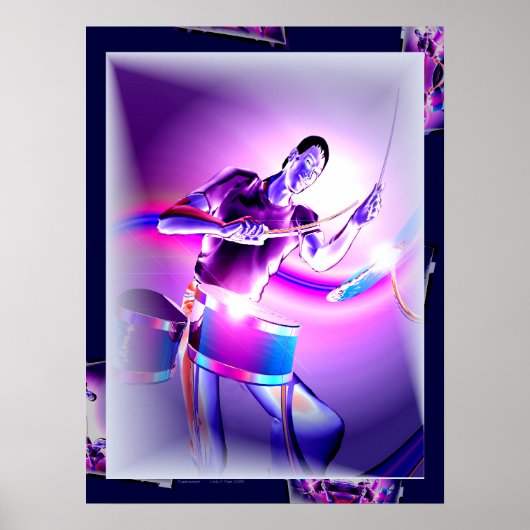 Gevolg - Paarse Drummer Poster (Voorkant)