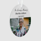 Gevolgd geliefde keramische feestdag ornament (voorkant)