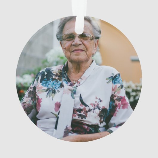 Gevolgd geliefde keramische feestdag ornament (achterkant)