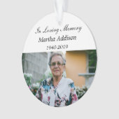 Gevolgd geliefde keramische feestdag ornament (voorkant)