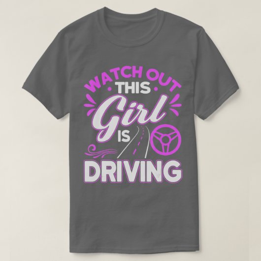 Gevolgde drivers testen nieuwe rijbevoegdheid gefe t-shirt (Design voorkant)