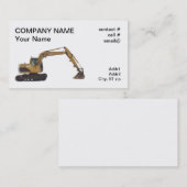 gevolgde graafmachine visitekaartje (Voorkant / Achterkant)