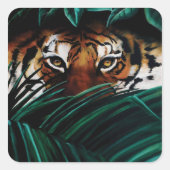 Gevolgde ogen vierkante sticker (Voorkant)