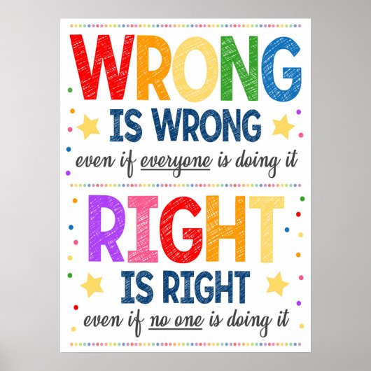 Gevolgen Poster regenboogklaslokaal (Voorkant)