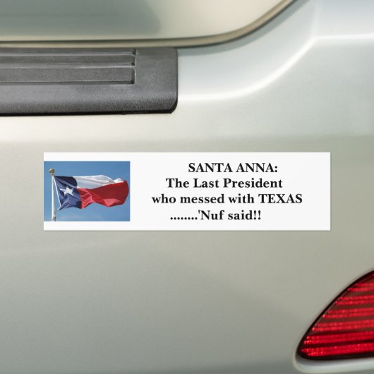 Gevolgen - rommeling met Texas Bumpersticker (Op auto)