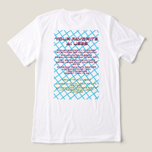 Gevolgen van AI Tri-Blend Shirt (Design achterkant)