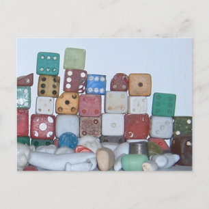 Gevonden bij de Beach Gevonden Voorwerpen Briefkaart