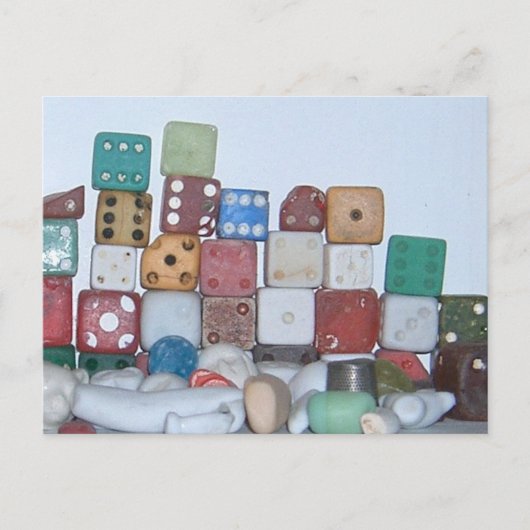 Gevonden bij de Beach Gevonden Voorwerpen Briefkaart (Voorkant)