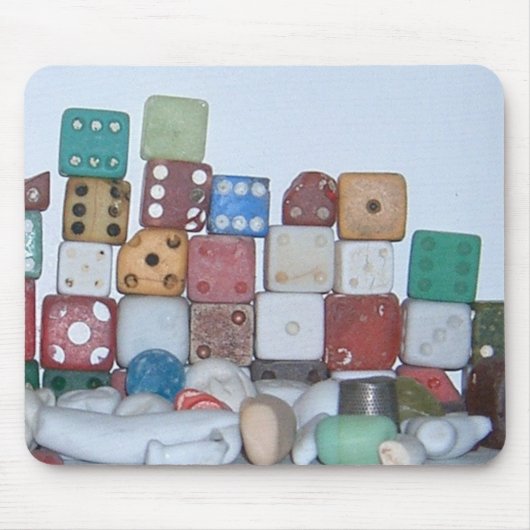 Gevonden bij de Beach Gevonden Voorwerpen Muismat (Voorkant)