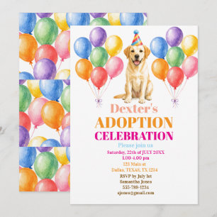 Gevonden dag Adoptie Feest Labrador Hond Huisdier Kaart