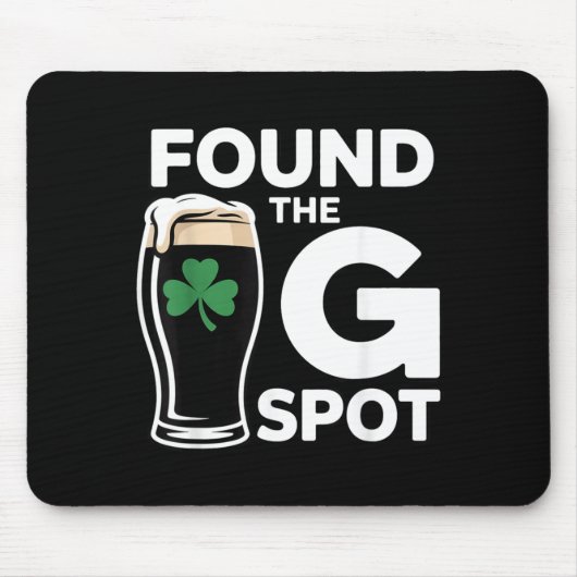 Gevonden De G Spot Funny St Patricks Day Muismat (Voorkant)