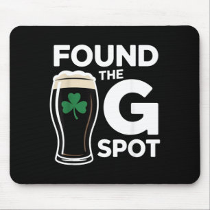 Gevonden De G Spot Funny St Patricks Day Muismat