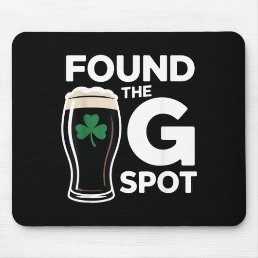 Gevonden De G Spot Funny St Patricks Day Muismat (Voorkant)