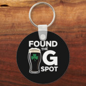 Gevonden De G Spot Funny St Patricks Day Sleutelhanger (Voorkant)