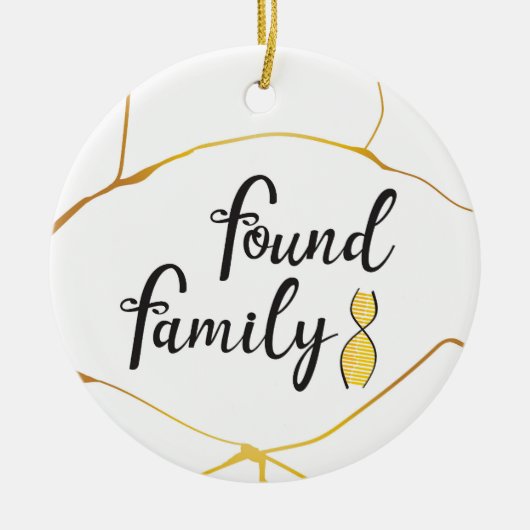 Gevonden DNA-structuur Keramisch Ornament (Voorkant)