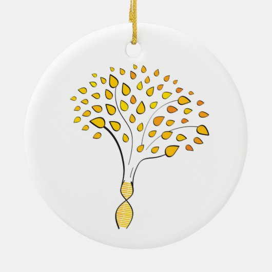 Gevonden DNA-structuur Keramisch Ornament (Achterkant)