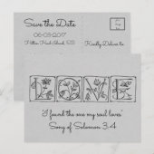 Gevonden Een Ziel Houdt Van De Schrift ~ Save The Aankondigingskaart (Voorkant / Achterkant)