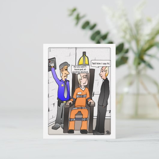 Gevonden God Wit Briefkaart (Staand voorkant)