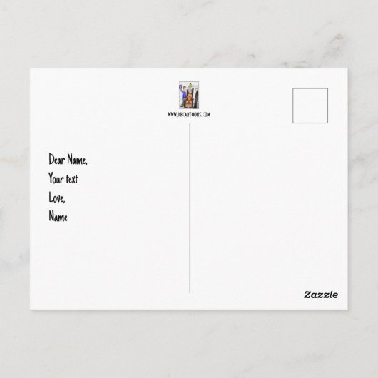 Gevonden God Wit Briefkaart (Achterkant)