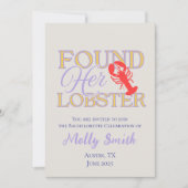 Gevonden haar kreeft - Schattige Verloving of brui Kaart (Voorkant)