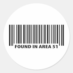 gevonden in gebied 51 pictogram ronde sticker