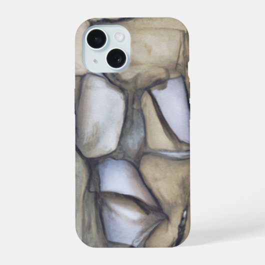 Gevonden kunst - Cool Rock Pattern iPhone 15 Case (Achterkant)