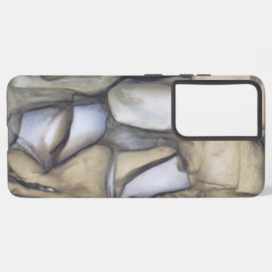 Gevonden kunst - Cool Rock Pattern Samsung Galaxy Hoesje (Linkerkant)