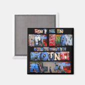 Gevonden kunst graffiti magneet (Voorkant / Achterkant)