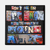 Gevonden kunst graffiti magneet (Voorkant)