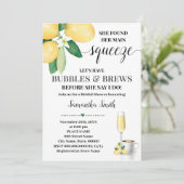 Gevonden Main Squeeze Bubbles & Brews Vrijgezellen Kaart (Staand voorkant)