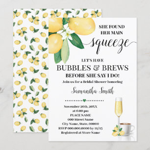 Gevonden Main Squeeze Bubbles & Brews Vrijgezellen Kaart