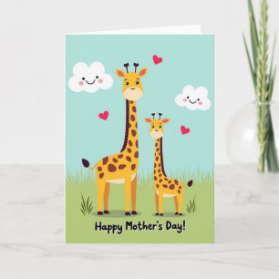 Gevonden mama en baby Liefde kaart