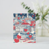 Gevonden mijn liefde in Bazel Zwitserland Valentij Briefkaart (Staand voorkant)