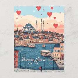 Gevonden mijn liefde in Istanboel Turkiye Valentij Briefkaart