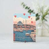 Gevonden mijn liefde in Istanboel Turkiye Valentij Briefkaart (Staand voorkant)