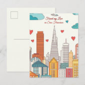 Gevonden mijn liefde in San Francisco Valentijnsda Briefkaart (Voorkant / Achterkant)