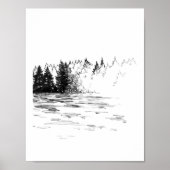 Gevonden: mist van Natuur Poster (Voorkant)