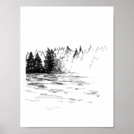 Gevonden: mist van Natuur Poster